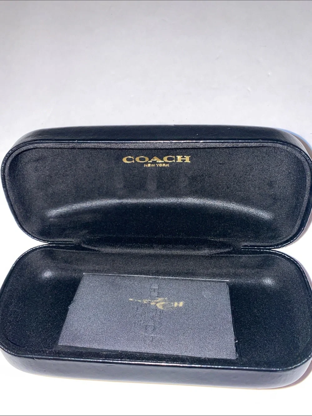 Coach New York Black Hard Shell Eyeglasses Case